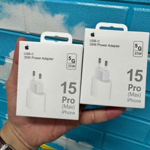 Cóc sạc IPhone 15 zin store full box chân tròn