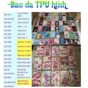 Bao da TPU hình cỡ trung như Tab T515
