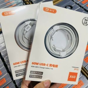 Cáp sạc BYZ X60 Type-C to Type-C 60W